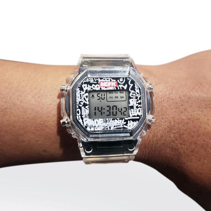 MDFK DIGITAL WATCH TRANSLUCENT | BASIC TOY WATCH | JAM TANGAN MDFK