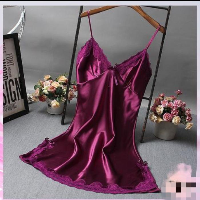 jeso lingerie satin premium dress minji piyama seksi