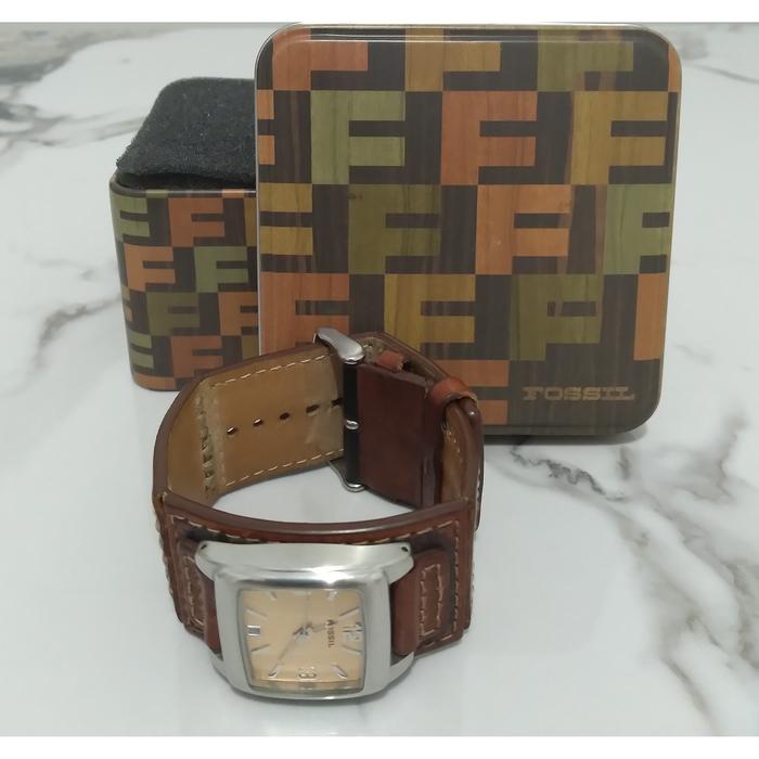 Jam Fossil Wanita watch Stamp Vintage Preloved