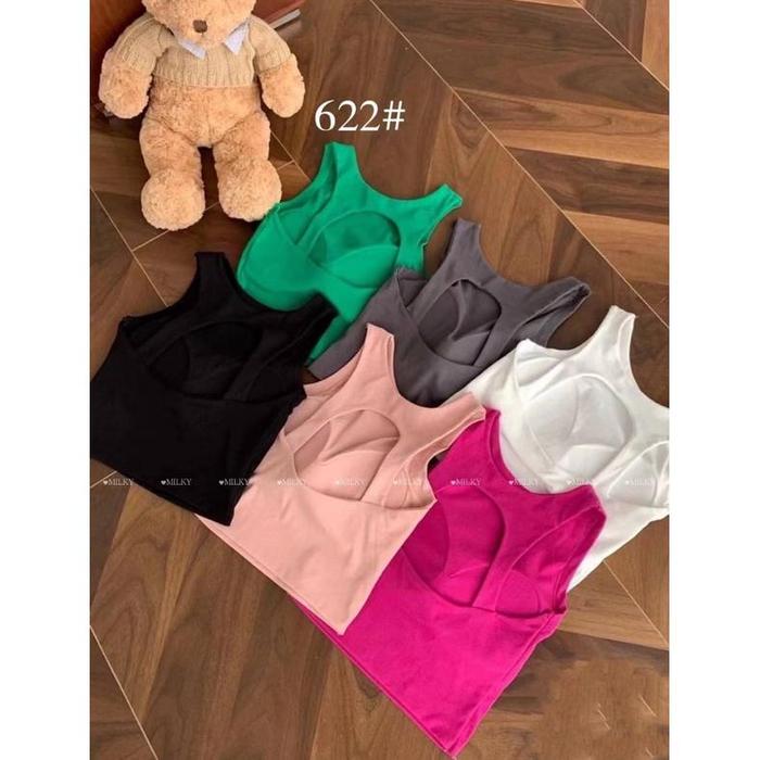 Milky 622# tanktop crop top bra import BKK Thailand