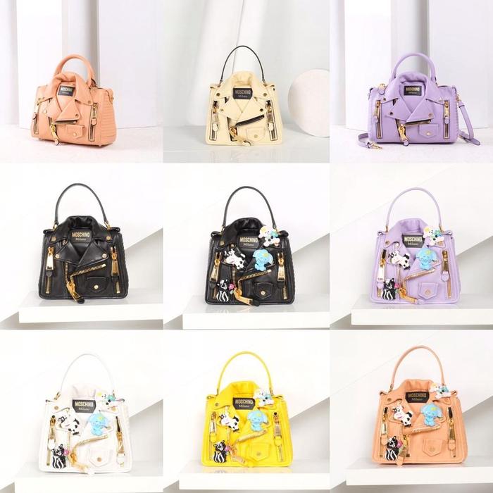 MOSCHINO BIKER BAG MEDIUM WITH TOP HANDLE ORIGINAL READY STOCK