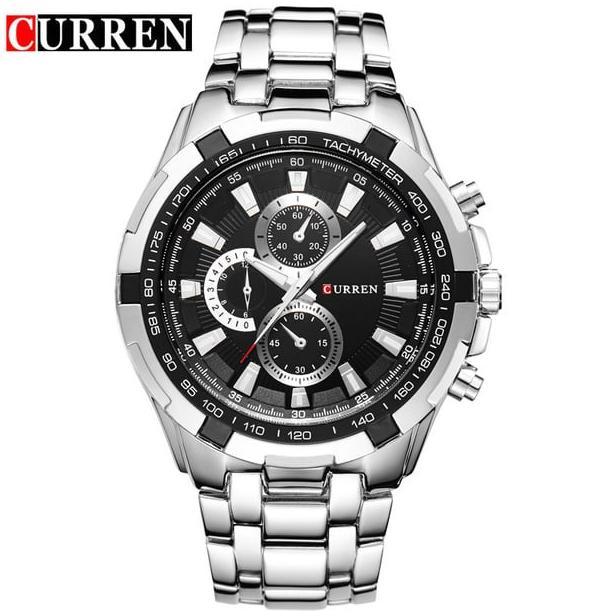 Jam Tangan Pria / Curren 8023 Chronograph tidak aktif / Jam Tangan Stainless Steel Curren Original