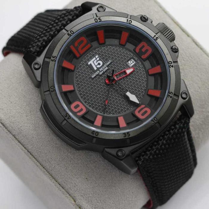 Original T5 3568 Jam T5 Nylon H 3568G Jam Tangan Ori 3568G Jam Tangan T5 Nilon 3568