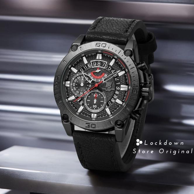 NEW ARRIVAL JAM T5 H 3982G PENDULUM Jam T5 Chronograph Pendulum Jam Tangan T5 Kulit Terbaru Jam T5 T