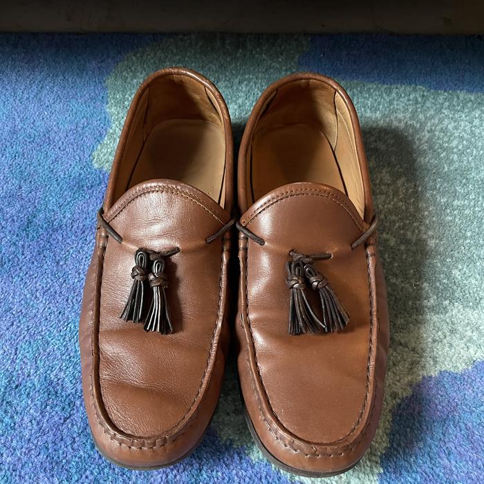 Sepatu kulit loafers Massimo Dutti original