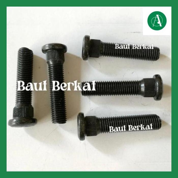 Saju* Baut Roda Kijang Panjang Baut Roda Panjang 6Cm Baut Roda Panjang Toyota 6Cm Baut Roda 12X1.5 P