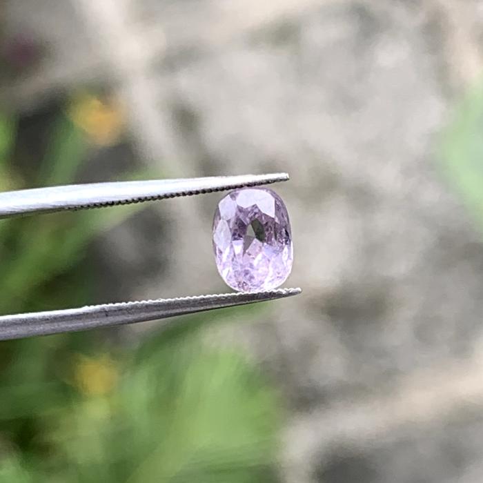 batu mulia natural lavender sapphire ceylon srilanka safir gemstone permata purple Srilangka not cor