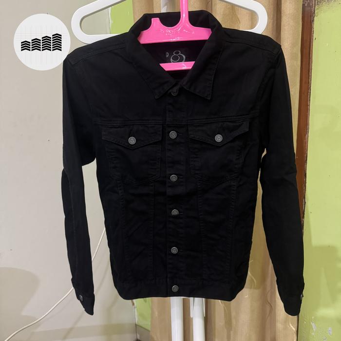 Juice Ematic - Black Denim Jacket Size L bekas / second / seken