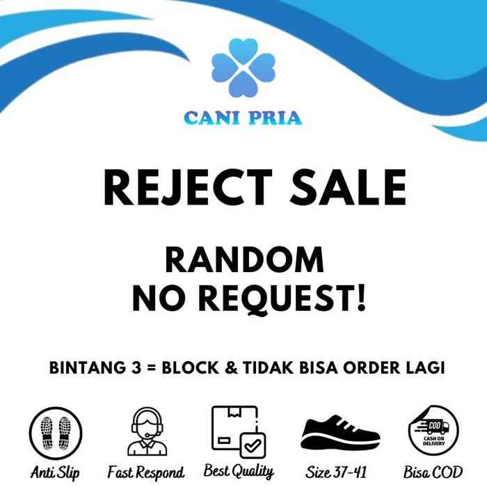 SepatuPriaCani Barang Reject Sale Sepatu & Sandal Reject