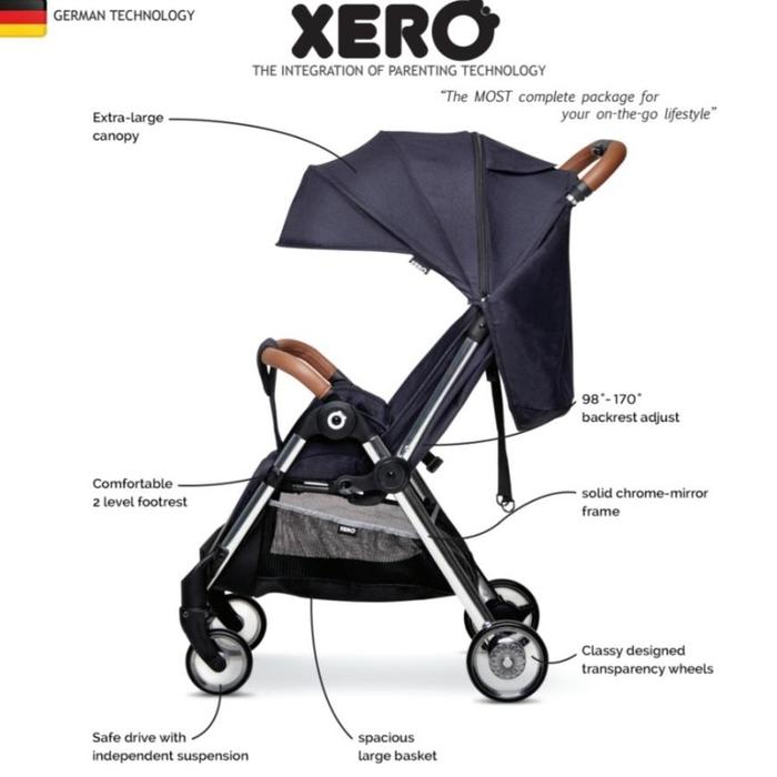 (Sewa) Xero Auto Fold Stroller Cabin Size Lipat Otomatis
