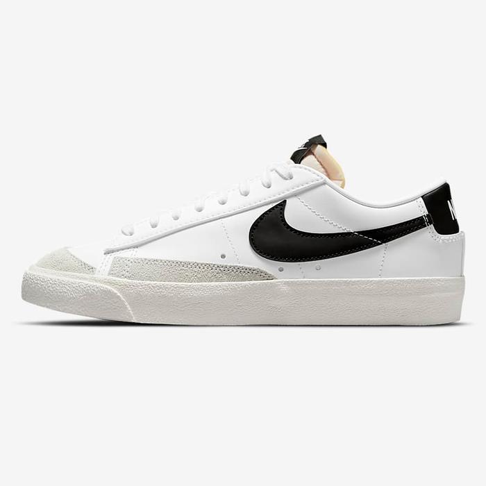 SEPATU CASUAL CEWEK NIKE BLAZER LOW '77 WHITE BLACK WOMEN ORIGINAL
