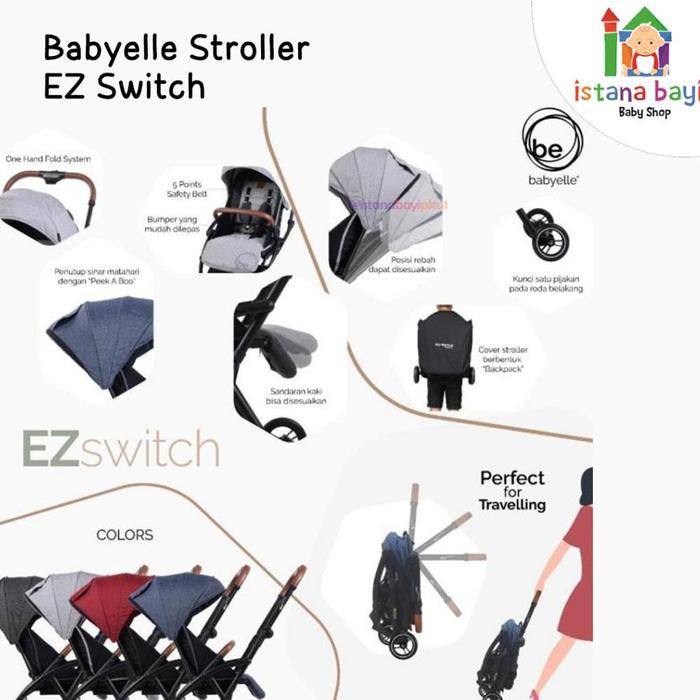 Babyelle Stroller Ez Switch - Kereta Dorong Bayi
