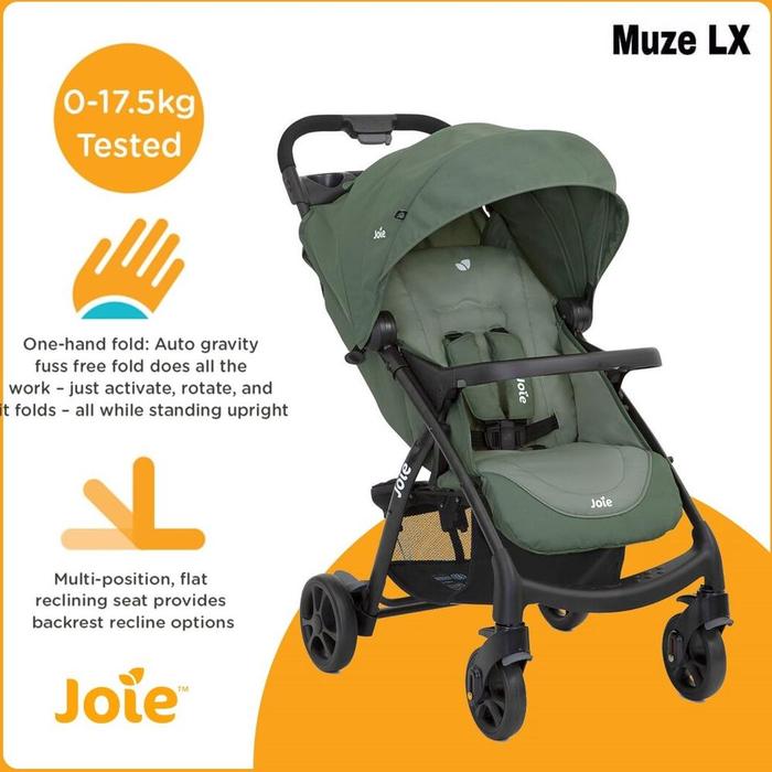 JOIE Muze LX - Classic Pushchair Stroller One Hand Fold / Stroller / Kereta Dorong Bayi