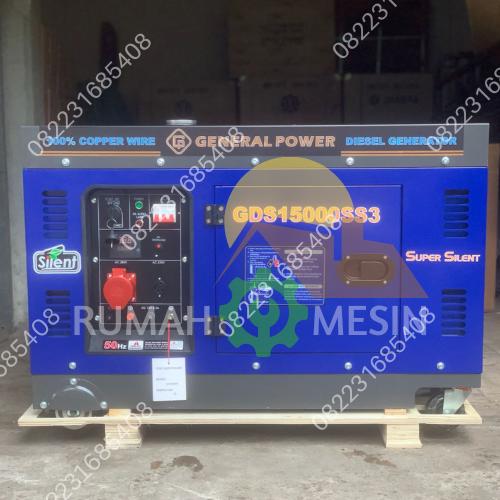 Genset Silent Diesel General GDS 15000 SS 3Phase 10.500Watt
