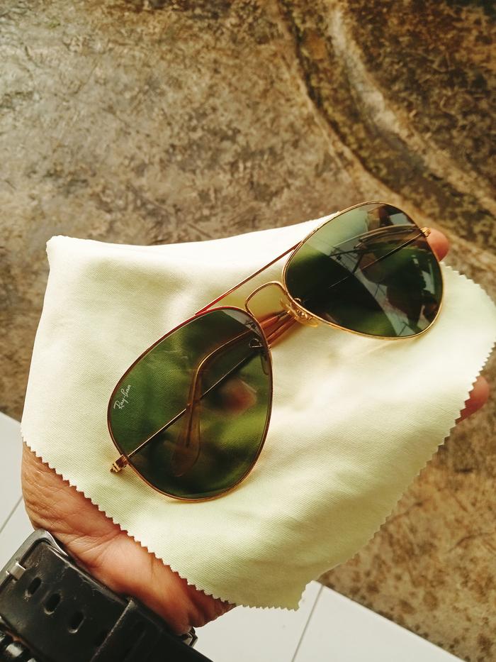 rayban aviator bl usa lensa G15 size 58[]14 kondsi baik