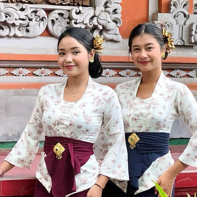 Terbaru Kebaya Jadi Bali Kutu Baru Sutra Print Lukis Terlaris