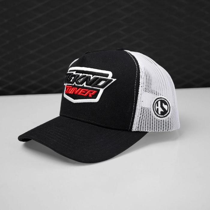 Topi Tekno Tuner HS Katun Hitam Putih