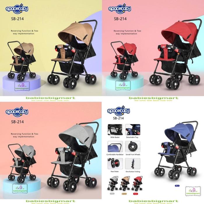 Stroller Bayi Spacebaby SB-214 | SB-203 | SB-204 | SB-338 Baby Stroller Kereta Bayi Dorongan Bayi