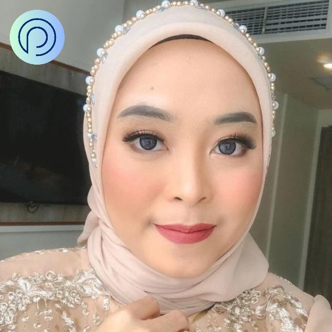 Segi Empat payet mutiara Hijab limited edition Kerudung Square Voal Muslim