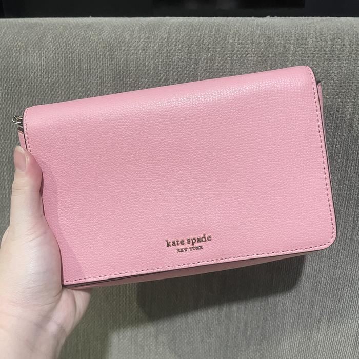 Kate spade sylvia blush pink chain wallet