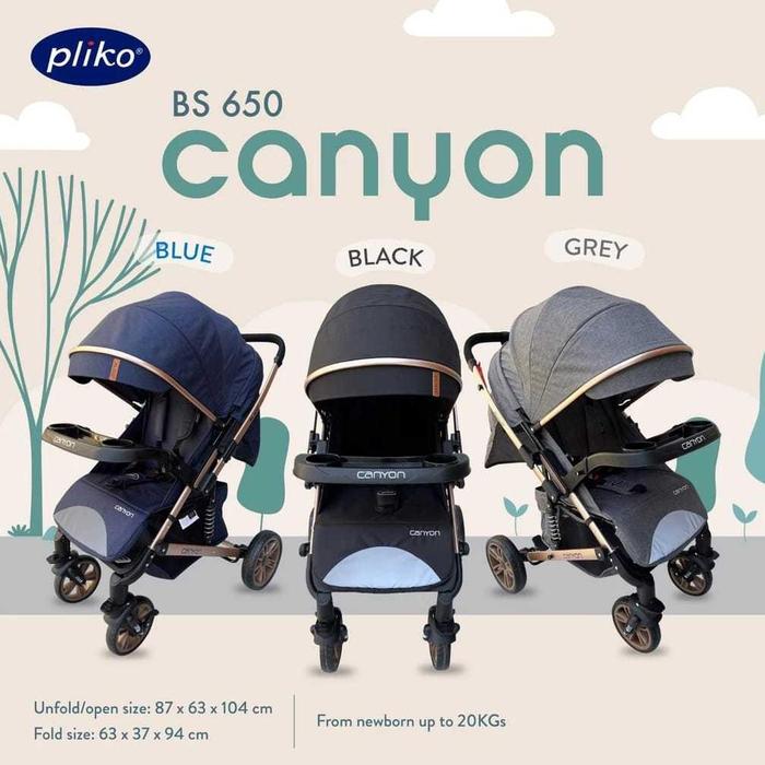 Stroller Pliko Canyon Reversible Kereta Baby Bayi Hadap Ibu