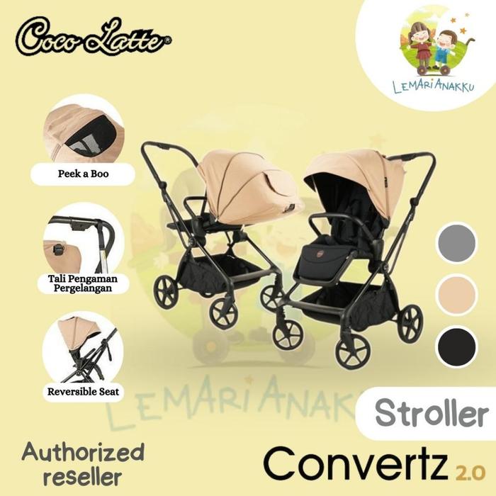 Stroller Kereta Dorong Bayi Cocolatte Convertz 2.0 Reversible Seat