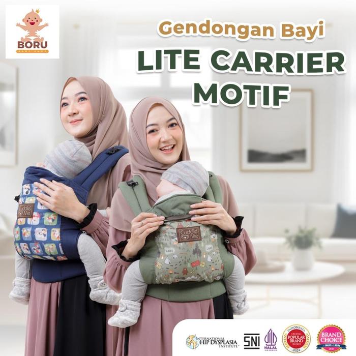 CuddleMe Gendongan Bayi SSC – Lite Carrier M Shape, Aman, Ringan & Nyaman