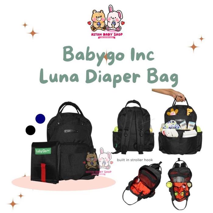 BabyGo Inc Luna Diaper Bag Baby Go Luna Diapee Bag Tas Popok Bayi