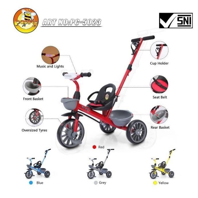 Tricycle 5023 Pacific Sepeda Tiga Roda Anak Tricycle Murah