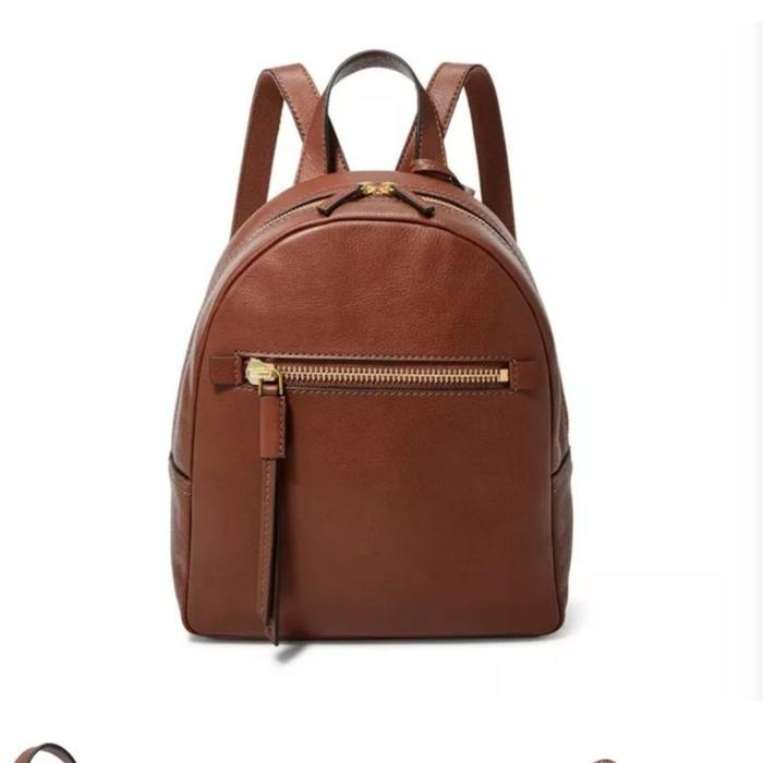 Megan Backpack Brown 22,8x11x25