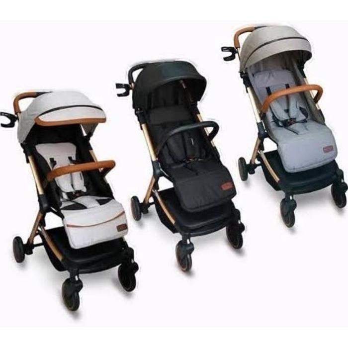 Babydoes Esmio Gold Stroller Aluminium Lipat