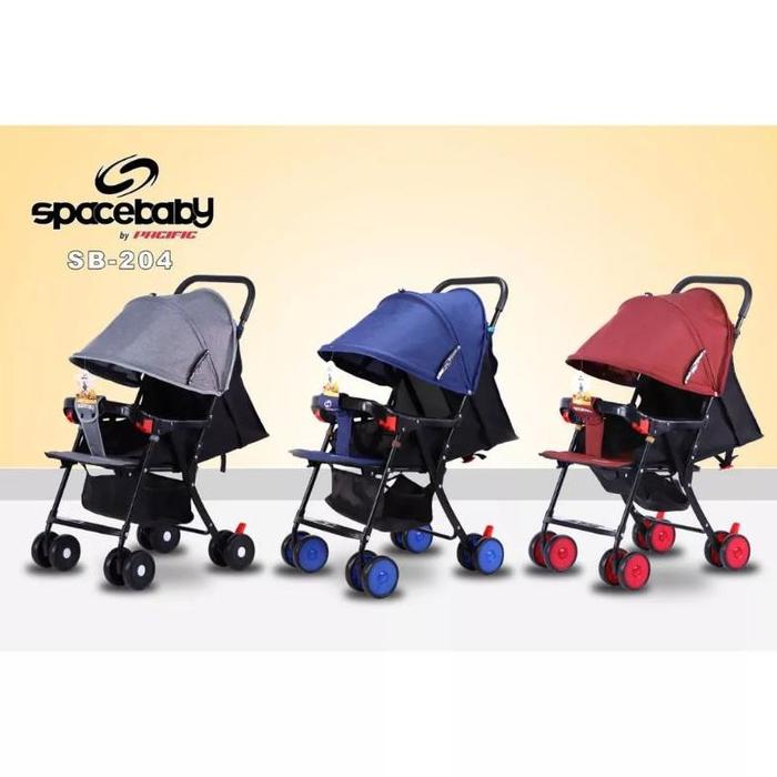 Manado Stroller Spacebaby SB 204 3 Posisi Lipat Mudah