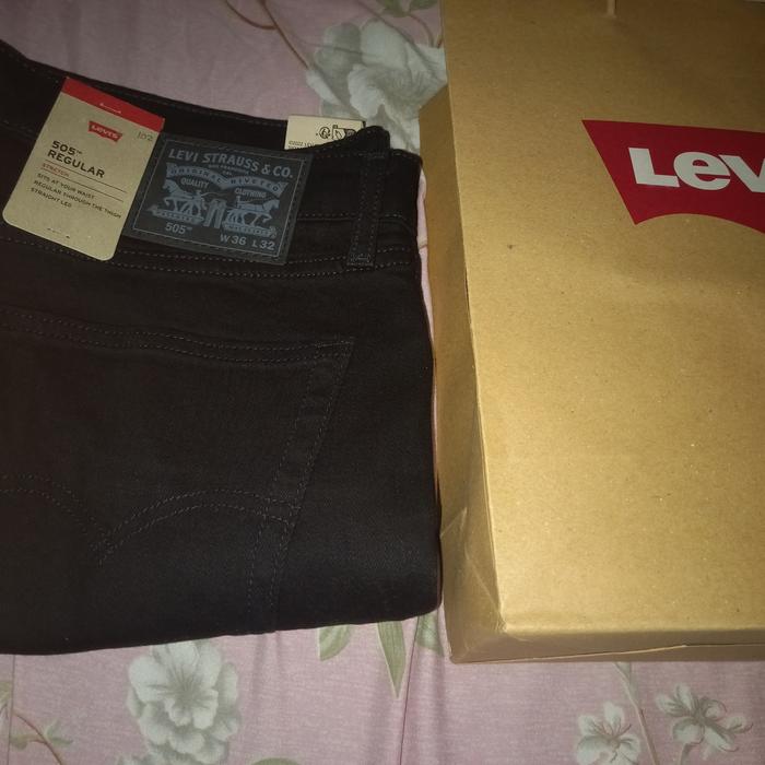 Celana Jeans Levis 505 Regular Original Ukuran 36