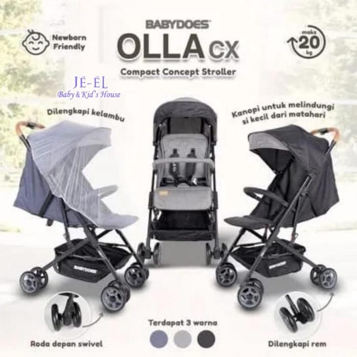 Baby Does Stroller Olla CX Compact CH - SY 314 / Stroller Cabin Size