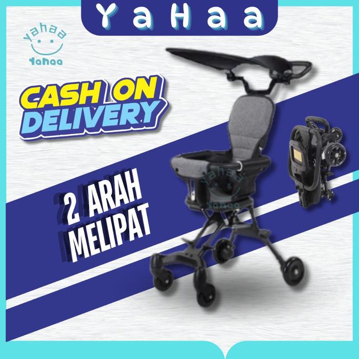 YAHAA Magic Stroler Bayi Lipat Travelling Sepeda Bayi Stroller Duduk Kereta Dorong Troli Bayi Sepeda