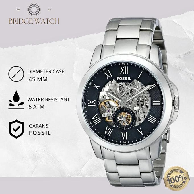 Terbaru Jam Tangan Fossil Grant Automatic Pria Analog Mewah Original Me3055 Terlaris