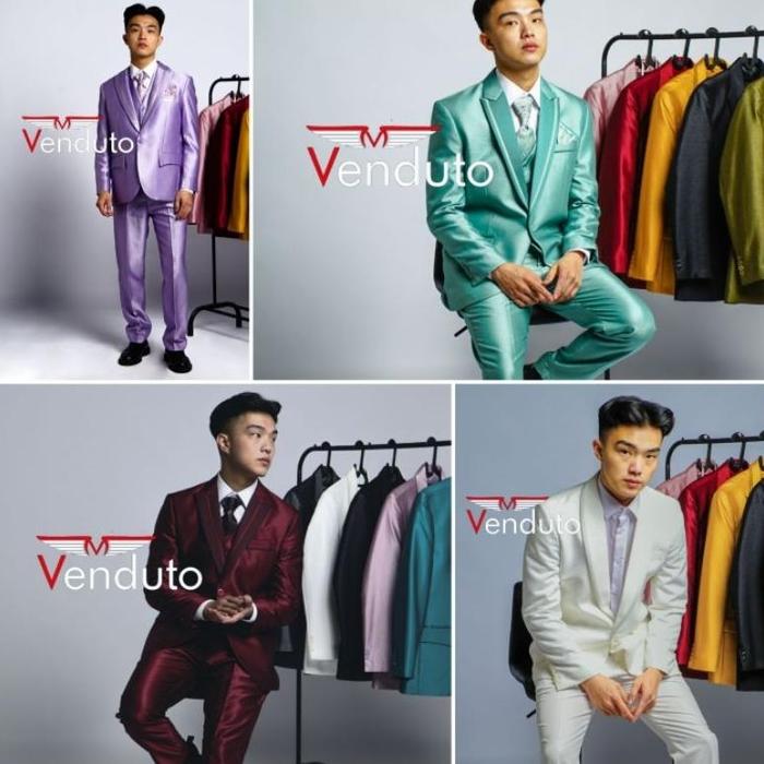 Setelan Jas Wedding 1 set komplit jas wedding pria Wardah / Jas Taro / Jas Lilac / Jas celana rompi 
