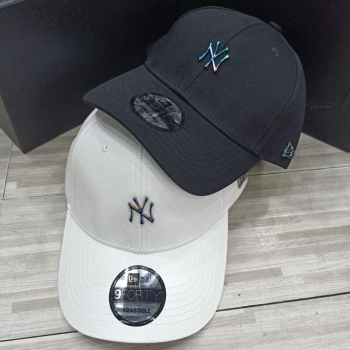 Topi NY MLB Logo besi rainbow Topi baseball super Premium impor