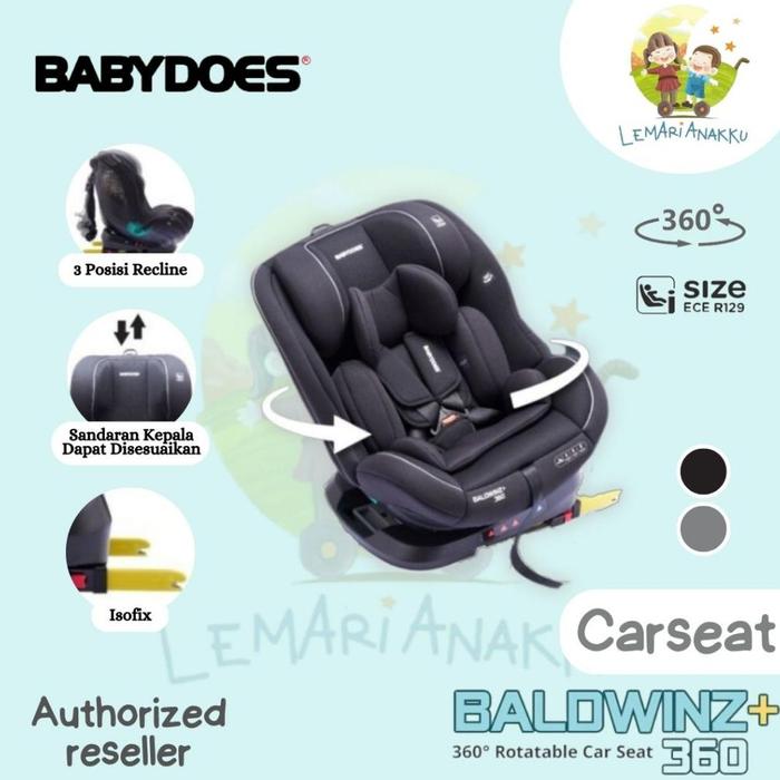 Carseat Babydoes Carseat Baldwinz+ 360° Rotatable Car Seat 360 Kursi Mobil Anak Bayi