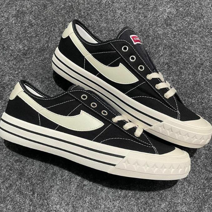 cvhal Sepatu Pria Compass Retrograde Original|Sneakers Compas Gazelle White Blue/Black White/Cream/B