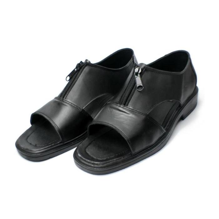 Sepatu Sandal Kulit Selop Resleting Pria SGD