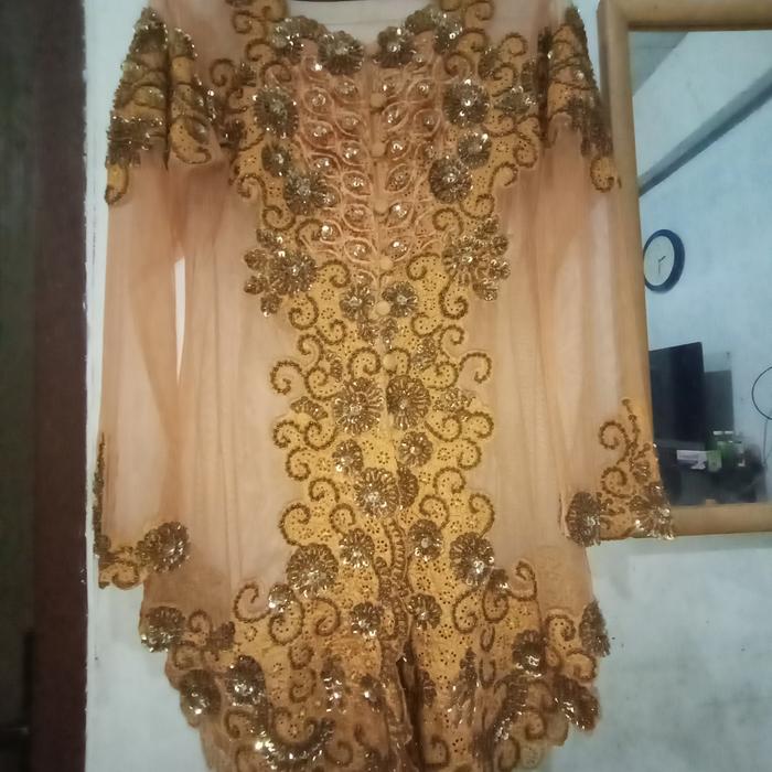 kebaya preloved wisuda,akad,warna cokelat