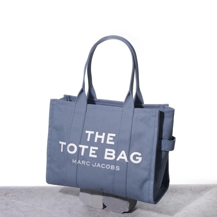 MARC JACOBS Large Traveler Tote Bag in Blue Shadow Canvas
