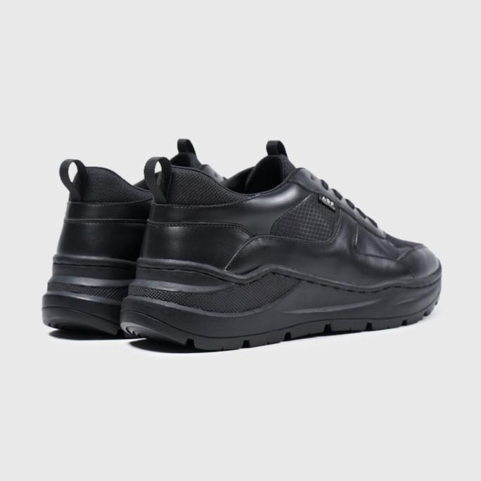arf jaguar fullblack sepatu sneakers hitam casual pria wanita sepatu sekolah daddy shoes