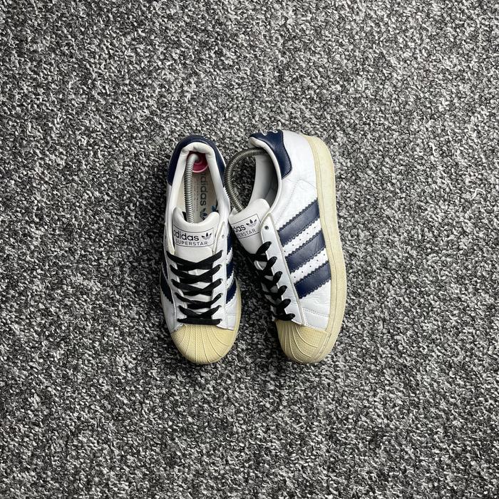 Sepatu Second adidas Superstar 'Enlarged Stripes Collegiate Navy size 40 2/3