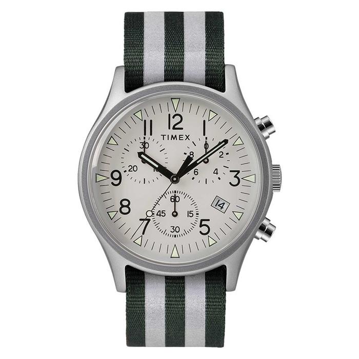 Timex  TW2R81300 MK1 Chronograph Olive Reflective Fabric Strap 40mm Watch