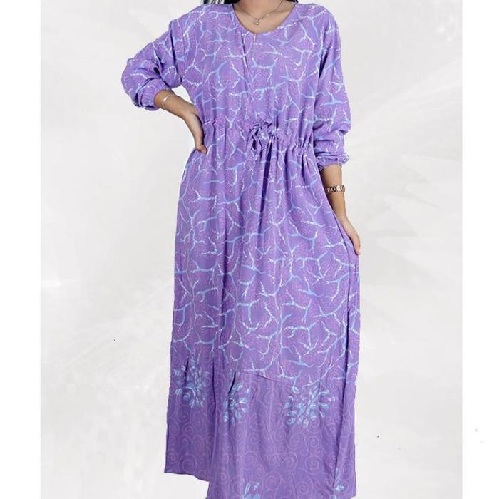 BATIK TRUSMI Longdress Pakaian Santai Daster Batik Prilly BMM