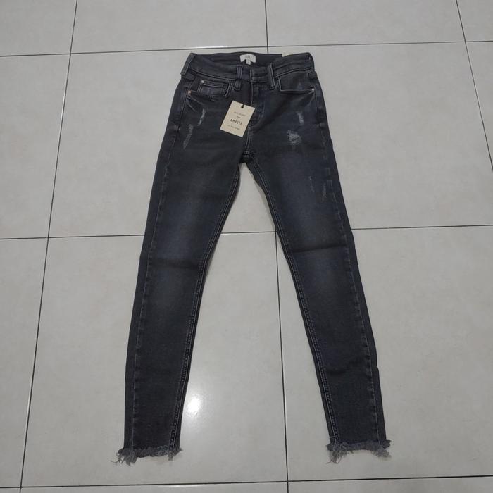 Celana Jeans Wanita River Island Size 34 Warna Hitam