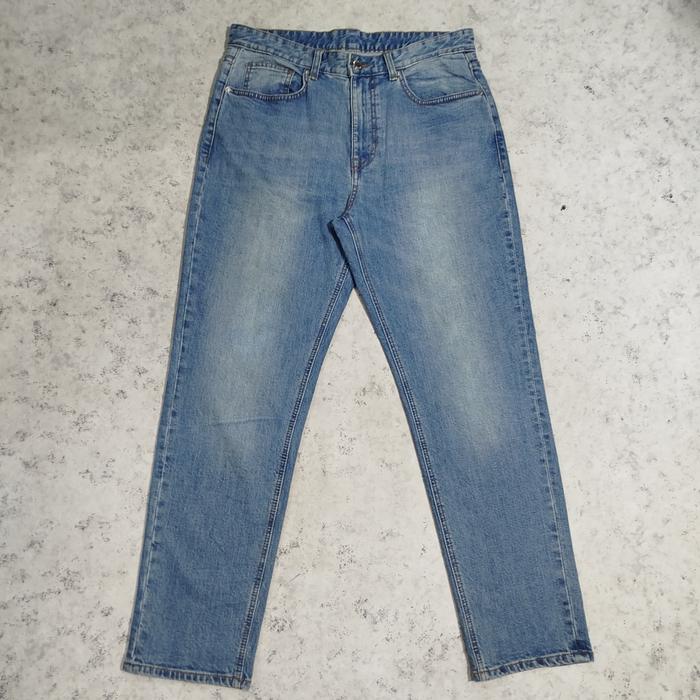 Celana panjang jeans denim AUTHENTIC BRAND SPAO1980 INDIGO