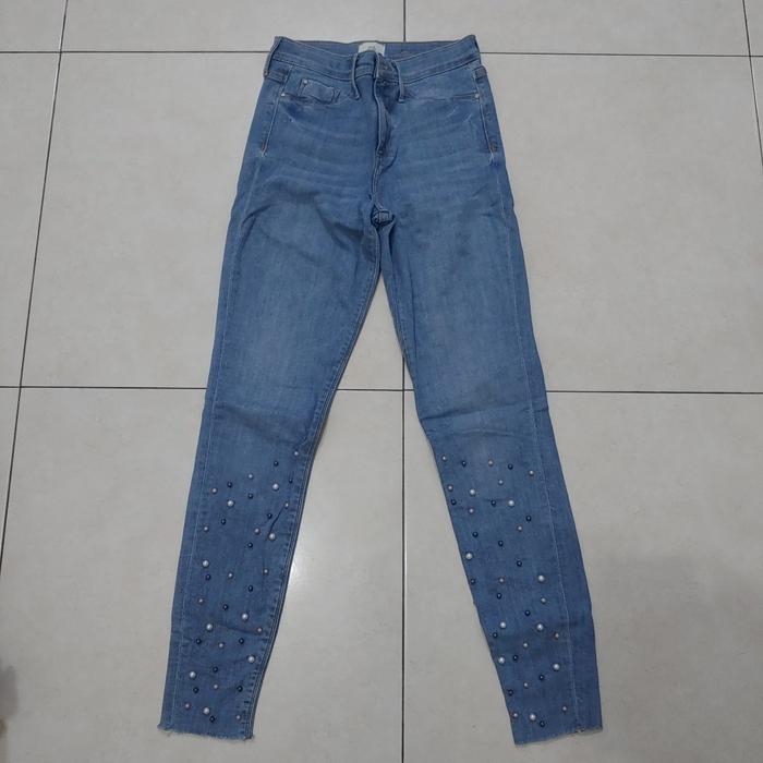 Celana Jeans Wanita River Island Size 34 Warna Biru
